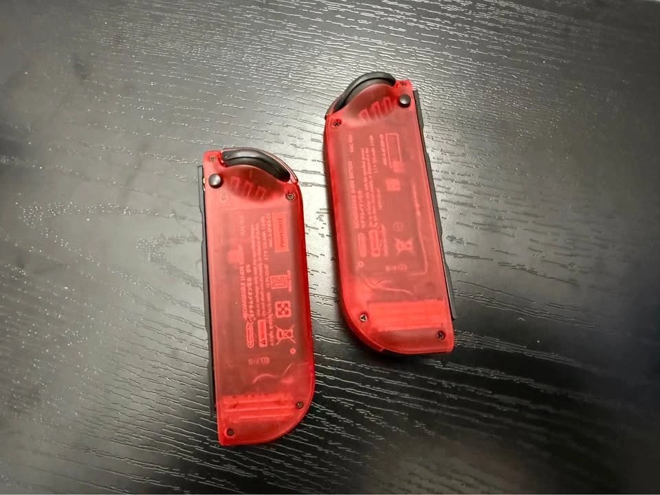 Custom Clear Red Transparent Nintendo Switch Joy Cons - photo 4