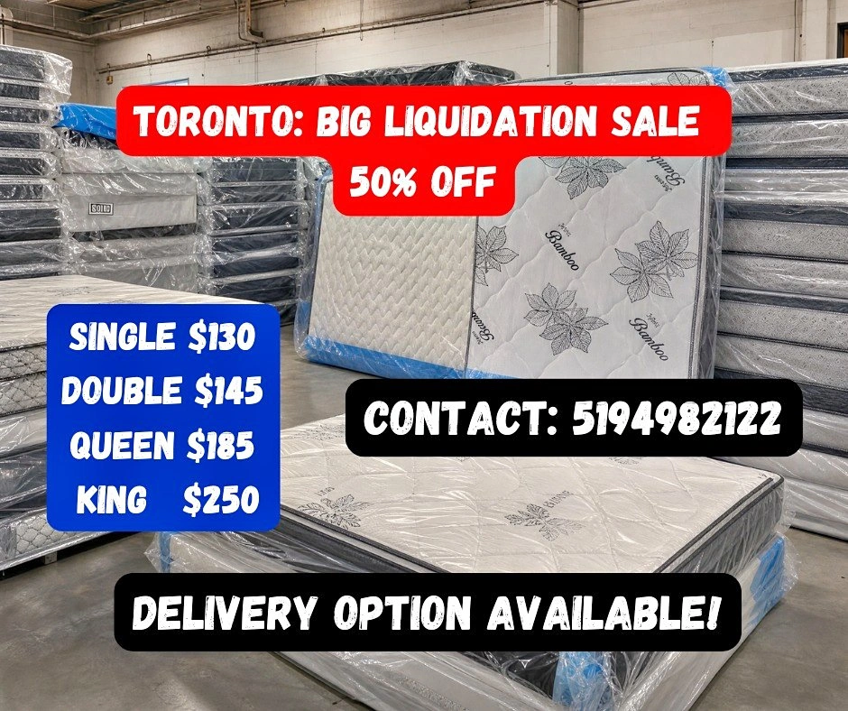 GTA Mattresses Liquidation Sale