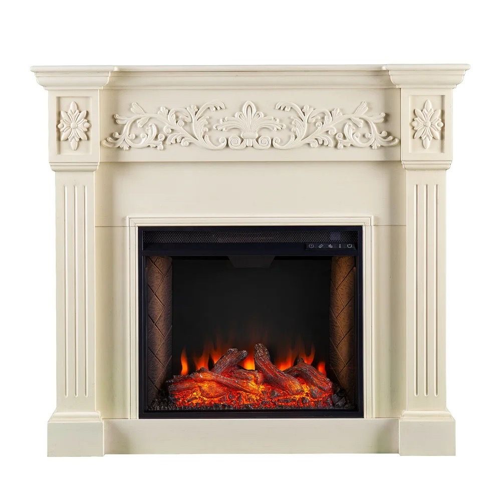 SEI Furniture Calvert Criss-Cross Electric Fireplace - photo 2