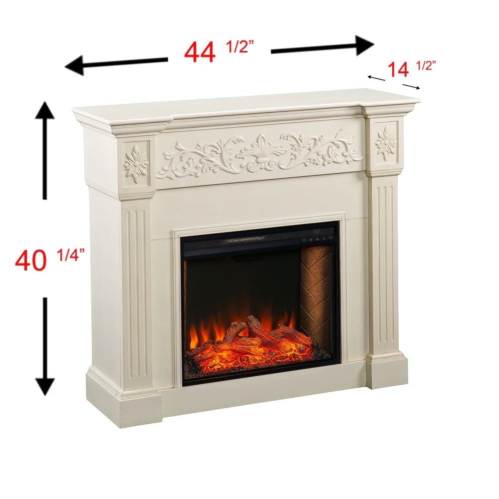SEI Furniture Calvert Criss-Cross Electric Fireplace - photo 3
