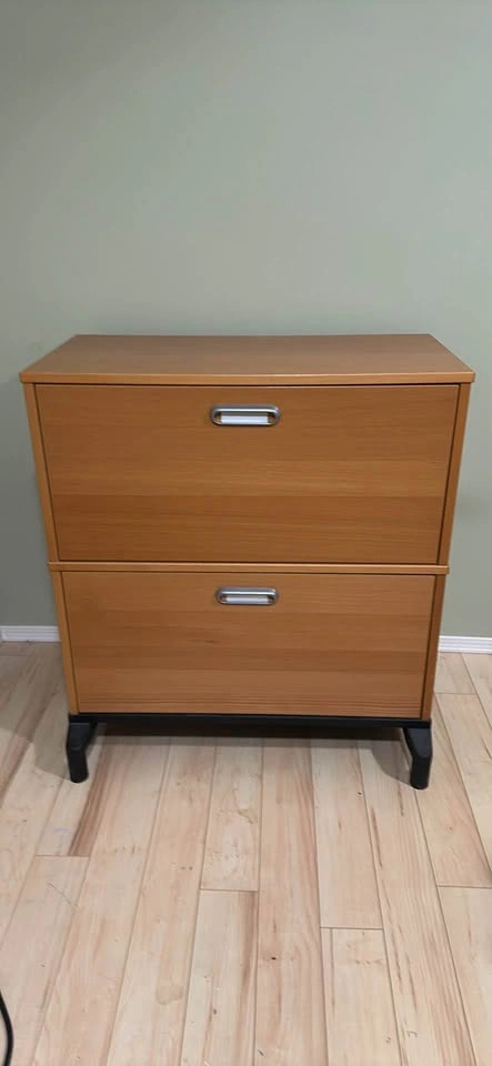 IKEA 2 Drawer Wood Grain Lateral Filing Cabinet - photo 2