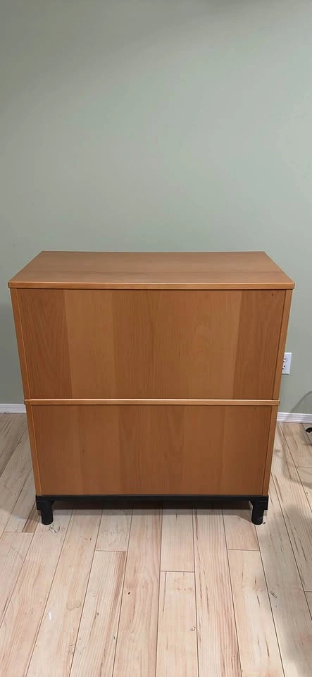 IKEA 2 Drawer Wood Grain Lateral Filing Cabinet - photo 3