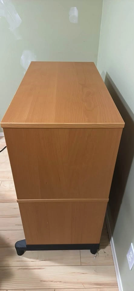 IKEA 2 Drawer Wood Grain Lateral Filing Cabinet - photo 4