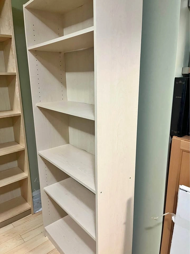 IKEA BILLY Bookcase in White Stained Oak Effect