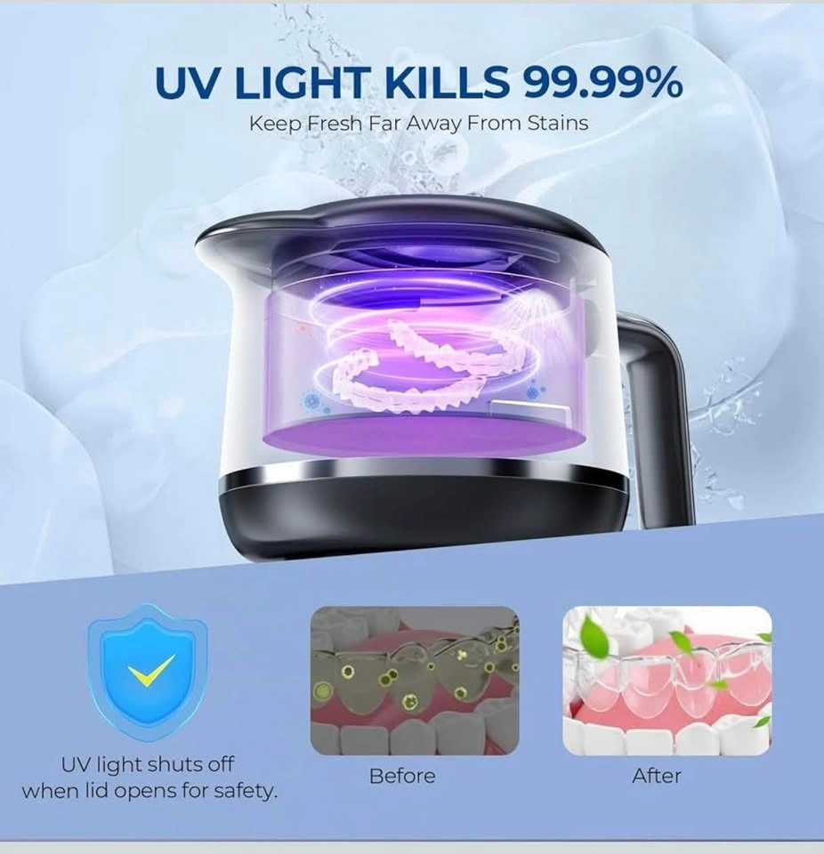 Ultrasonic Retainer Cleaner - 45kHz 200ML Mouth Guard Cleaner - photo 2