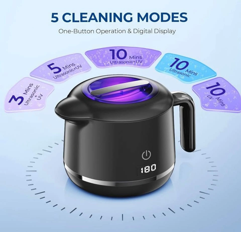 Ultrasonic Retainer Cleaner - 45kHz 200ML Mouth Guard Cleaner - photo 3