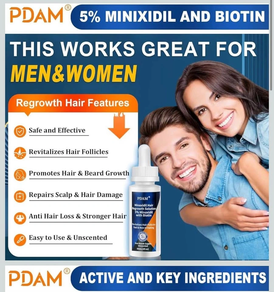 Minoxidil 5% Hair Growth Serum for Men and Women - photo 2