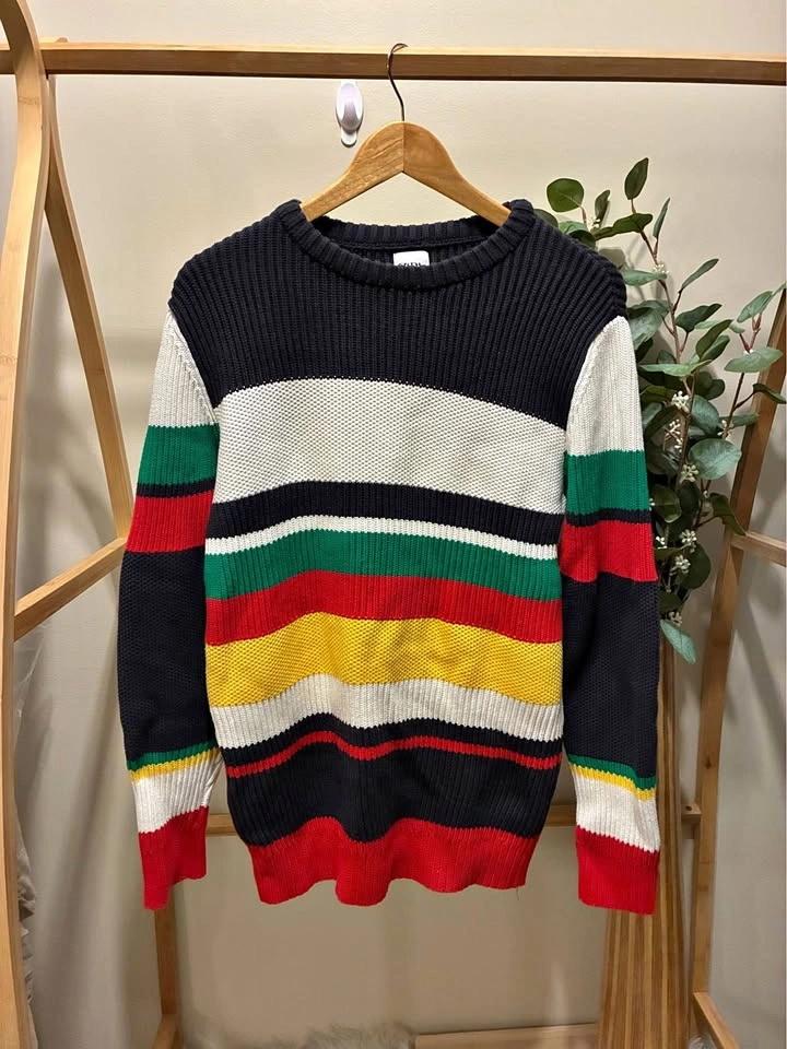 Zara Men’s Multi coloured Sweater size Med