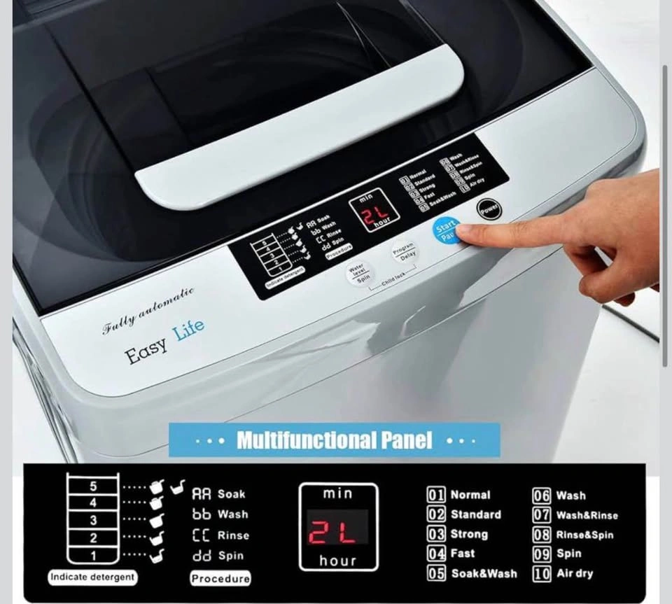 COSTWAY Portable Washing Machine, 2-in-1 Washer/Spin Combo - photo 3