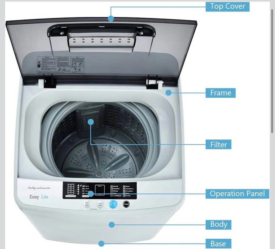 COSTWAY Portable Washing Machine, 2-in-1 Washer/Spin Combo - photo 4