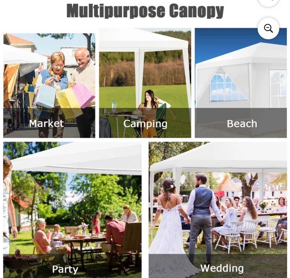 Costway 10'x20' Canopy Tent Heavy Duty Wedding Party Tent - photo 3