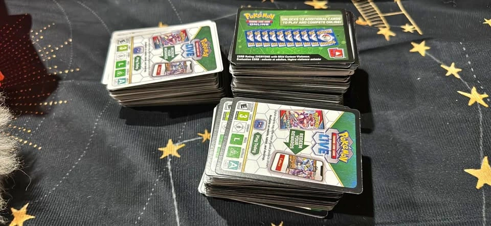 Bulk Lot of 200+ Pokémon TGC Code Cards – Scarlet & Violet & Mor
