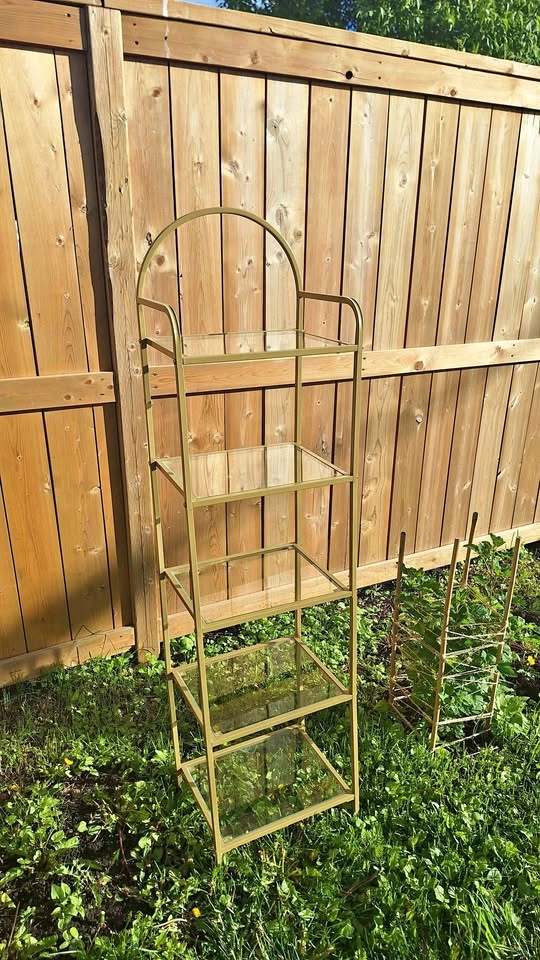 Metal and Glass Shelves