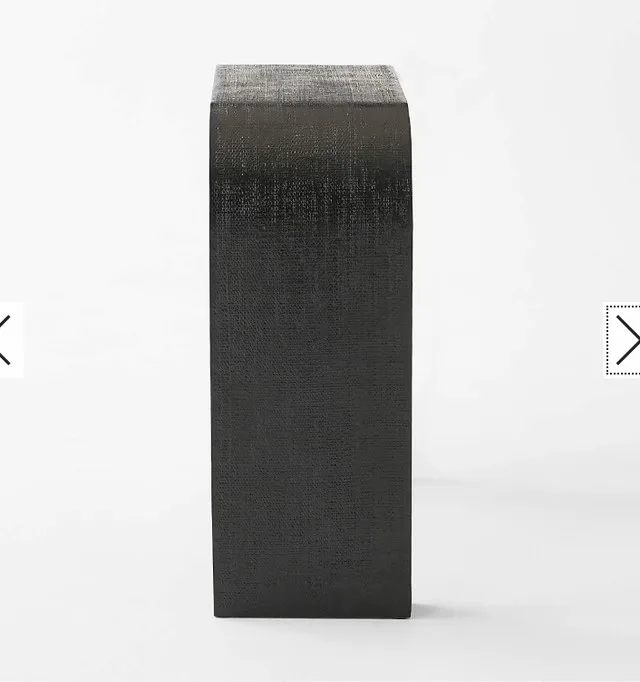 NEW CB2 Crescent 36" Black Resin Console Table image indicator(4)