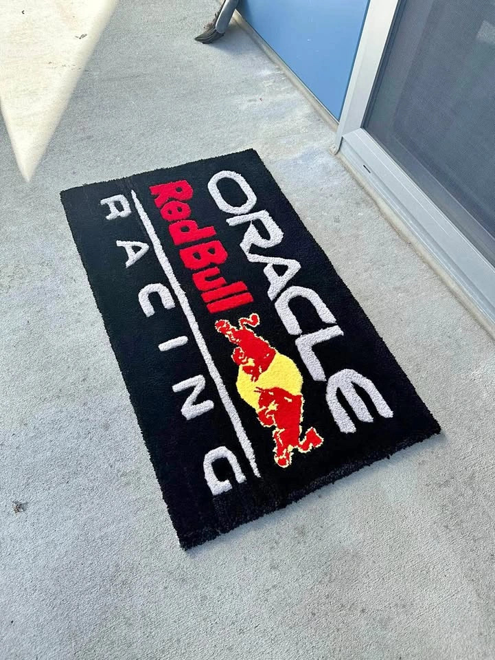 Handmade Oracle Red Bull Racing Rug – 35” × 20”