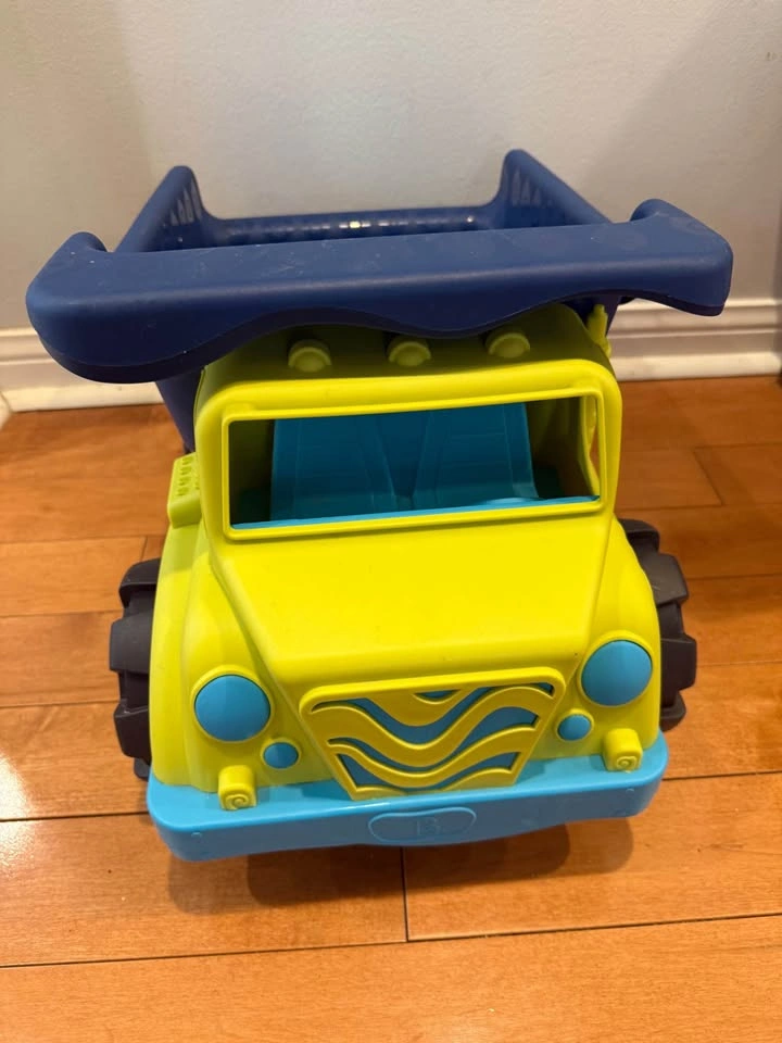 Yellow and Blue Toy Dump Truck - photo 2