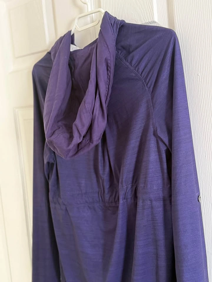 Lululemon Purple Full Zip Hooded Jacket Windbreaker - photo 5