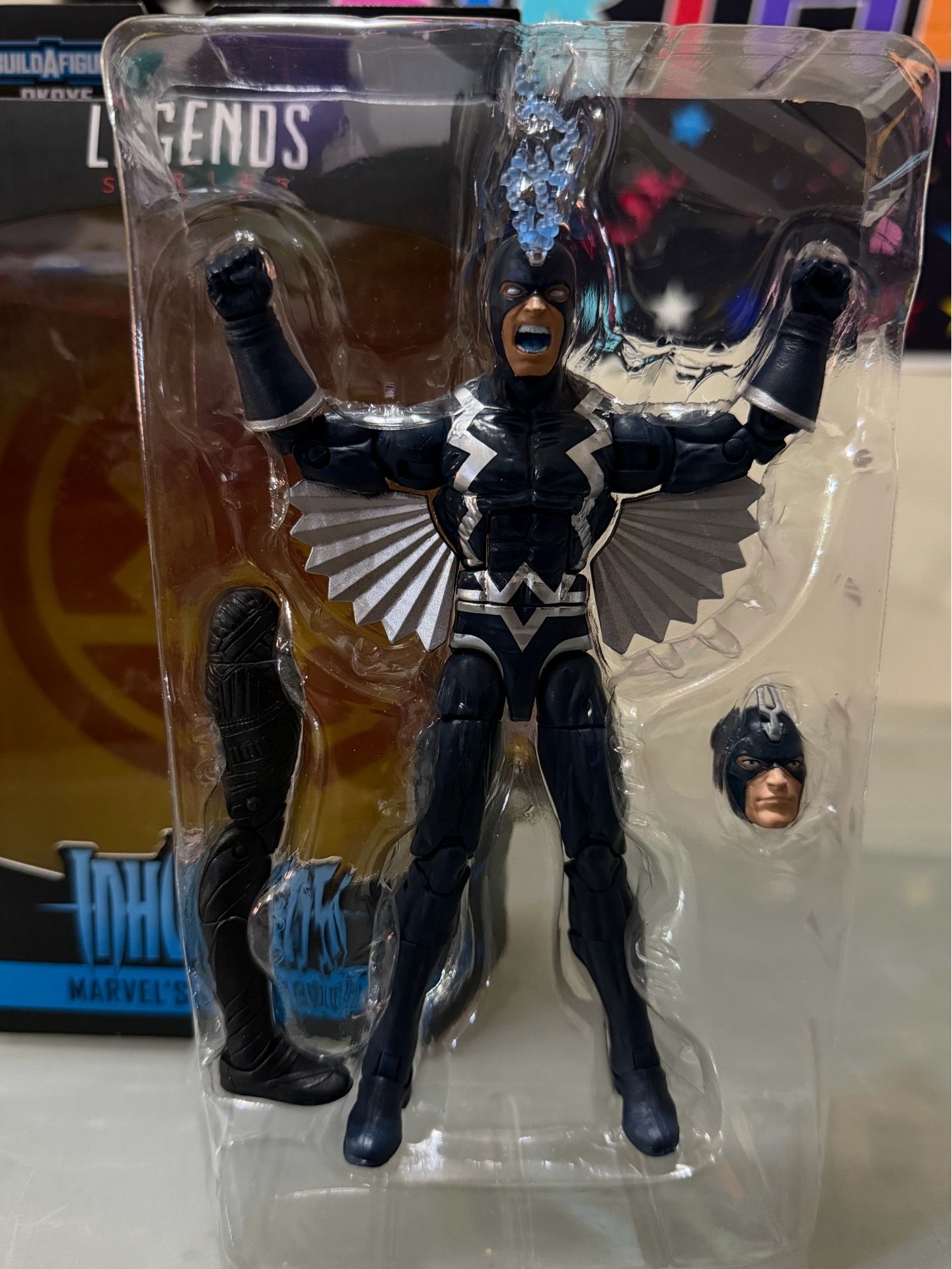 Hasbro Marvel Legends Black Bolt Action Figure – Complete in Box - photo 3