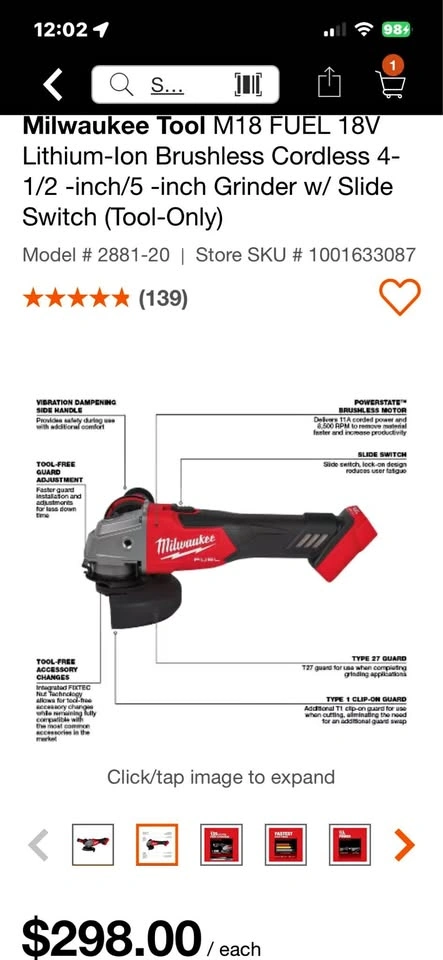 Milwaukee M18 FUEL Grinder, M12 Rotary Tool, & Heated Jacket
