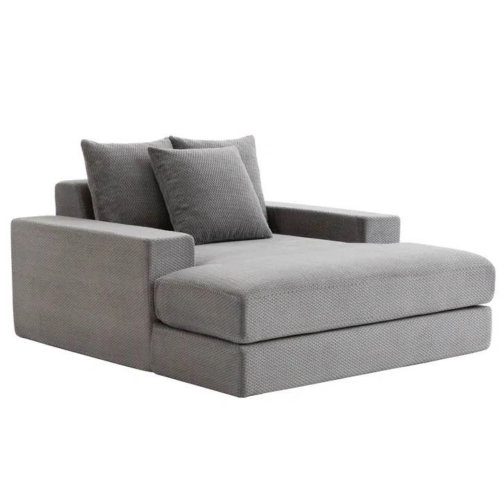 Brand New Sealy Oversized Foam Lounger Chair – Grey - photo 3
