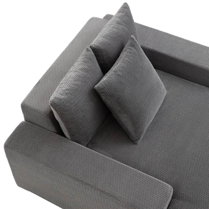 Brand New Sealy Oversized Foam Lounger Chair – Grey - photo 4