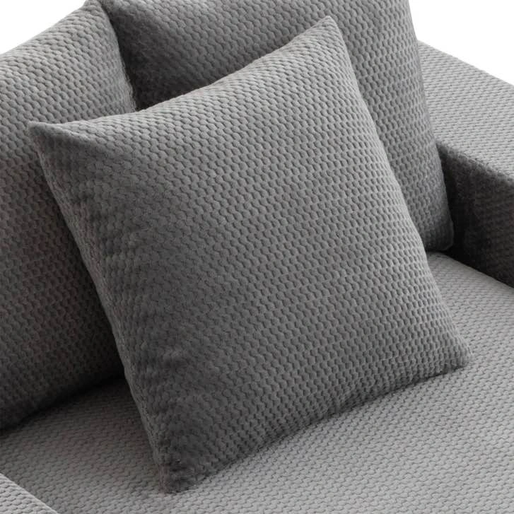 Brand New Sealy Oversized Foam Lounger Chair – Grey - photo 5