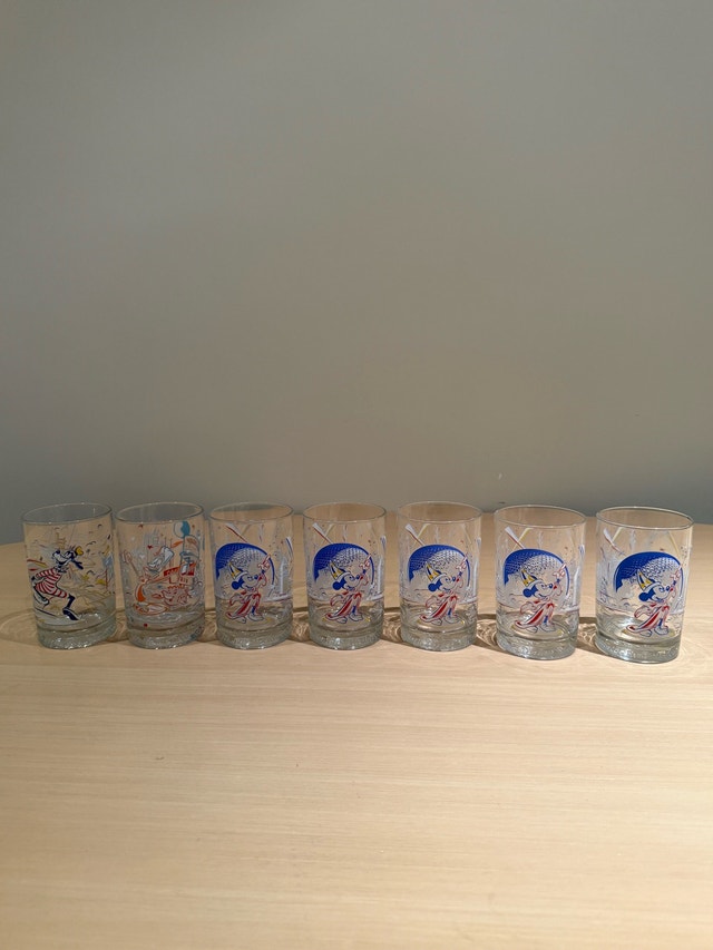 Disney Remember the Magic 25th Anniversary Glass Set of 7 - photo 4