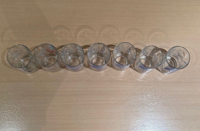 Disney Remember the Magic 25th Anniversary Glass Set of 7 - photo 5