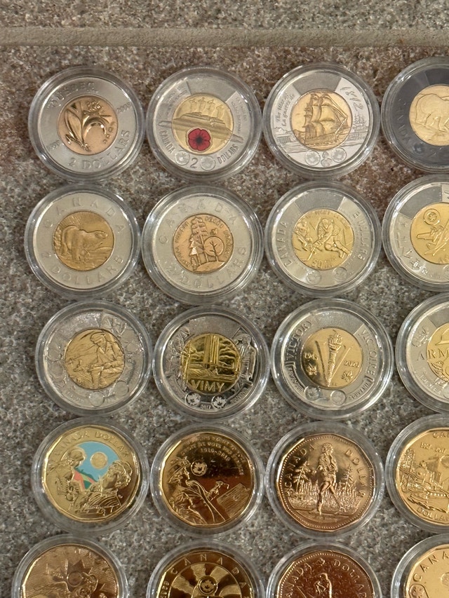Canadian Loonie & Toonie Coin Collection - photo 4