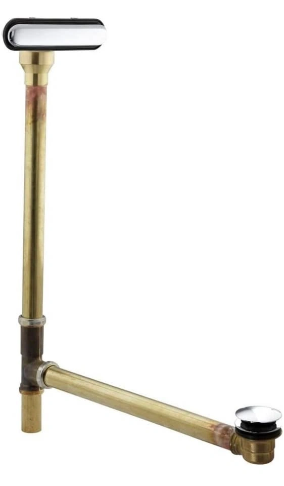 Kohler Clearflo Slotted Overflow Brass Bath Drain, Chrome