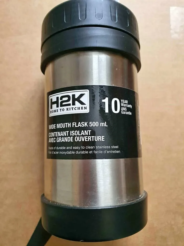 New set of 2 Wide Mouth Flask / Container (500ml) thumbnail