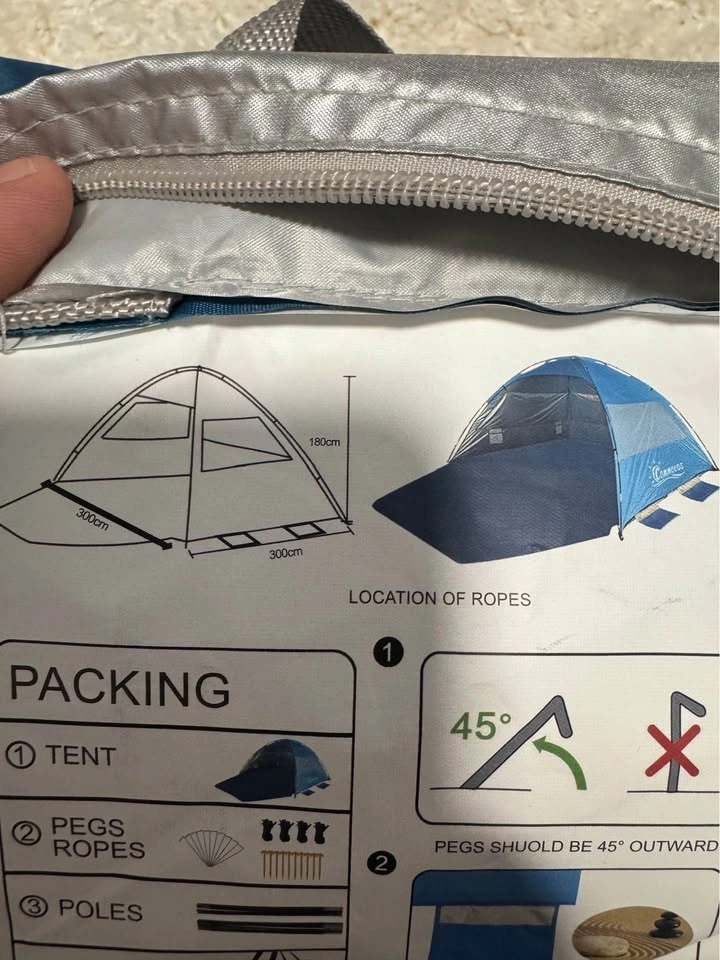 COMMOUDS Beach Tent Sun Shade 8-10 Person - photo 3