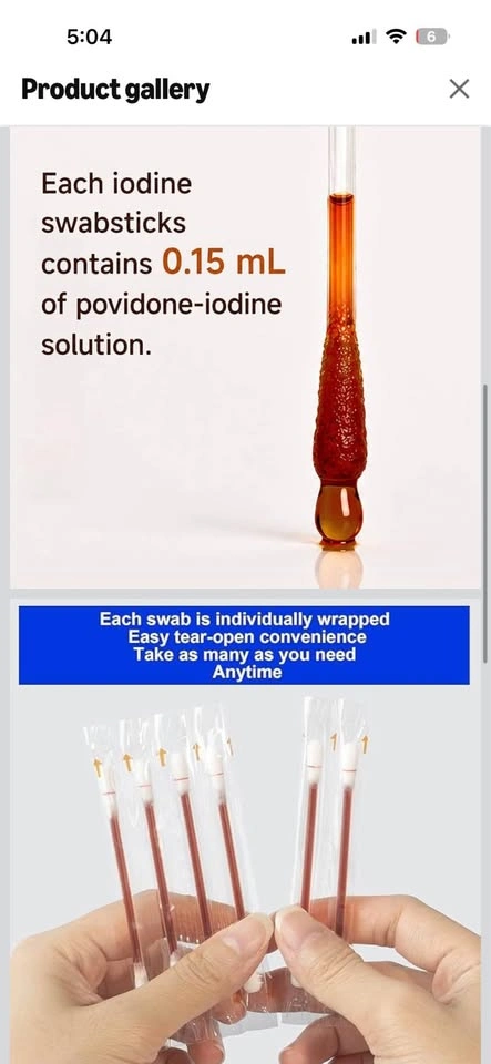 Svaha Povidone Iodine Swabsticks - photo 2