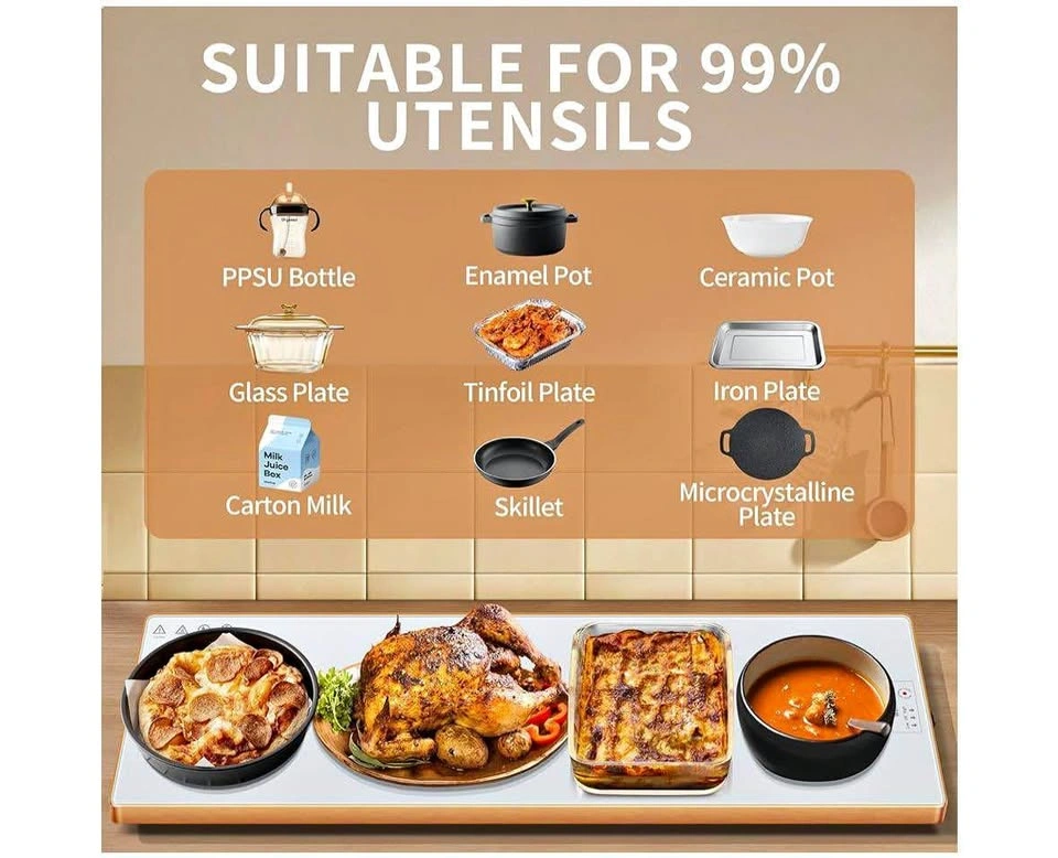 Electric Warming Tray Extra Long 47x12 Food Warmer
