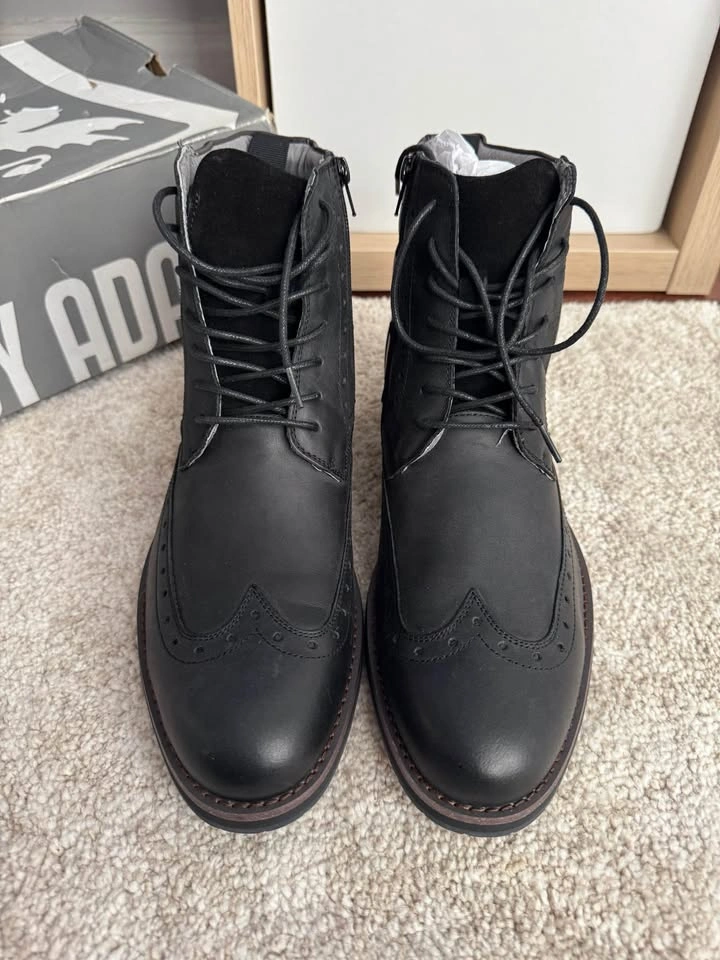 Stacy Adams Men’s Black Leather Boots – Classic Dress Boots - photo 2