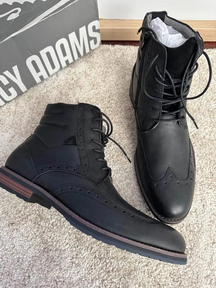 Stacy Adams Men’s Black Leather Boots – Classic Dress Boots - photo 5