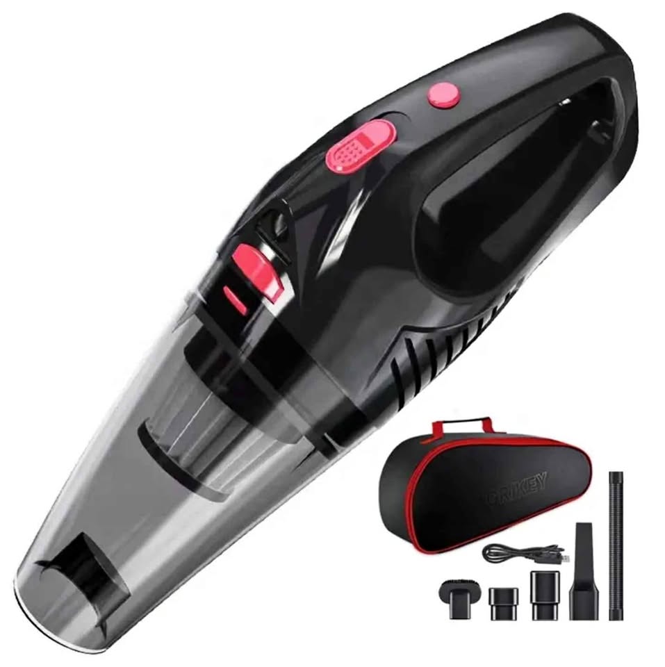 Car Vacuum, Cordless, 14000 PA, Multiple Attachments (NEW)