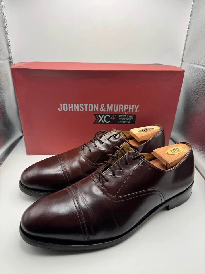 Johnston & Murphy XC4 Dark Brown Cap Toe Oxfords - photo 2