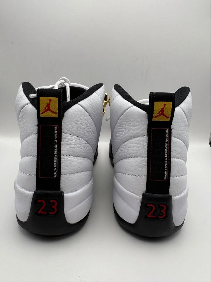 Jordan 12 Taxi GS 5.5Y White Black Gold - photo 2