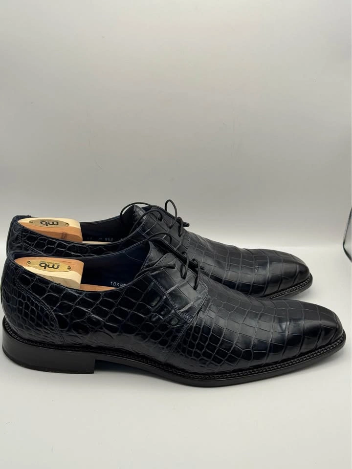 Mezlan Platinum Alligator Dress Shoes 14M - photo 2