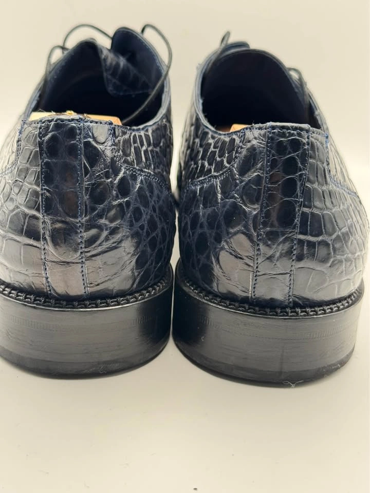 Mezlan Platinum Alligator Dress Shoes 14M - photo 5