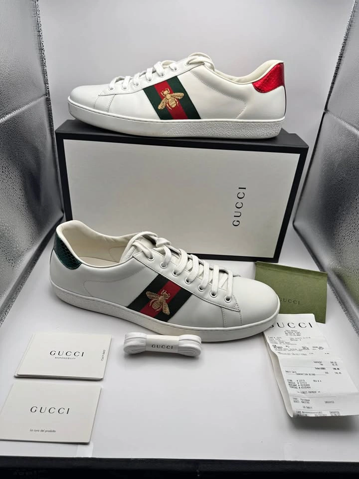 Gucci Ace Embroidered Bee Sneakers
