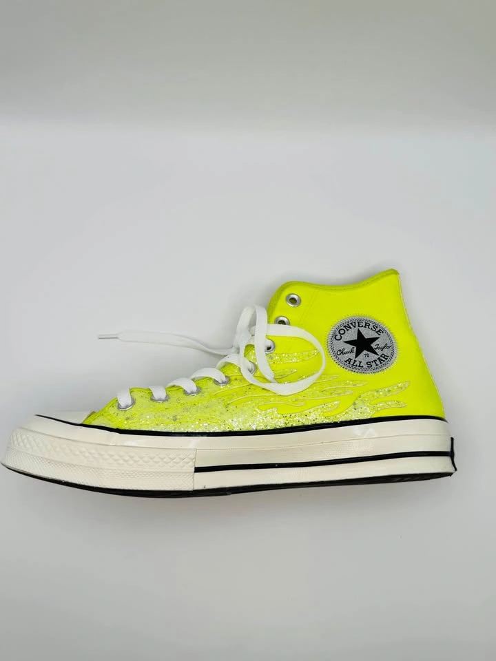 Converse Chuck 70 High Archival Glitter Flame - Lemon Venom - photo 4