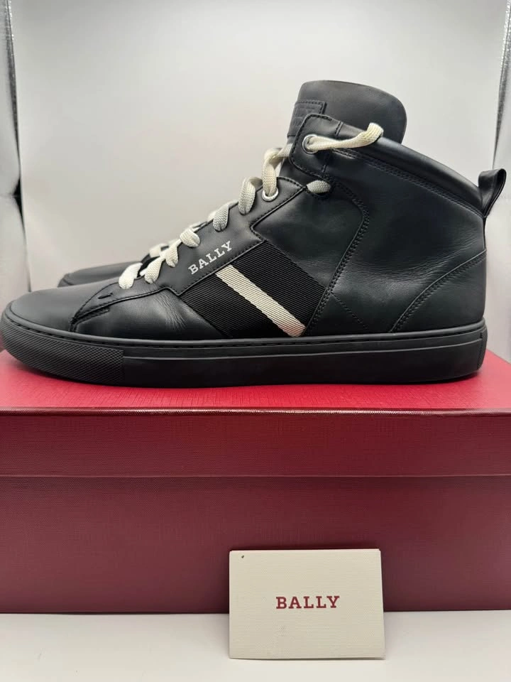 Bally luxury leather high top sneakers Size US 13.5 / EU 46.5 - photo 4