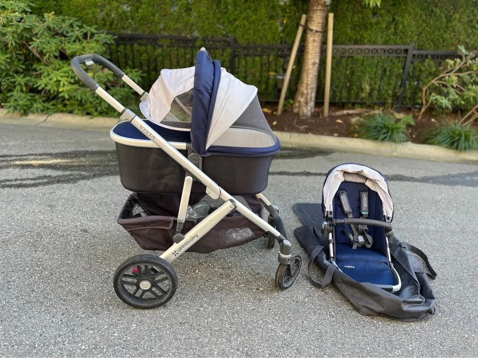 Stroller UppaBaby Vista 2017 with bassinet and accessories - photo 3