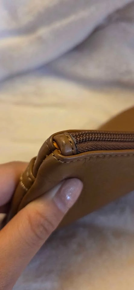 Coach Brown Pebbled Leather Wristlet - photo 4
