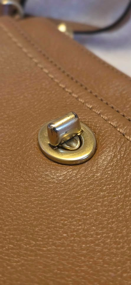 Coach Brown Pebbled Leather Wristlet - photo 5