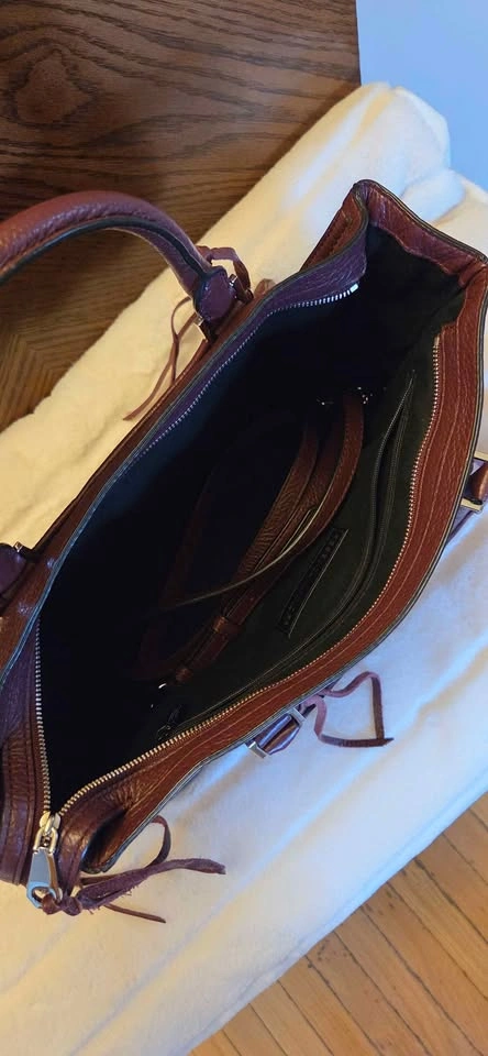 Rebecca Minkoff Burgundy Pebbled Leather Handbag - photo 5