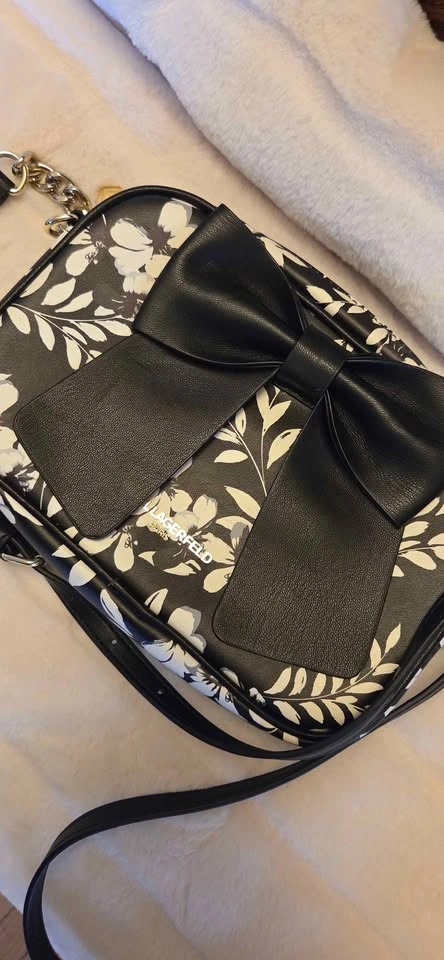 Karl Lagerfeld Paris floral print bow detail crossbody bag - photo 2