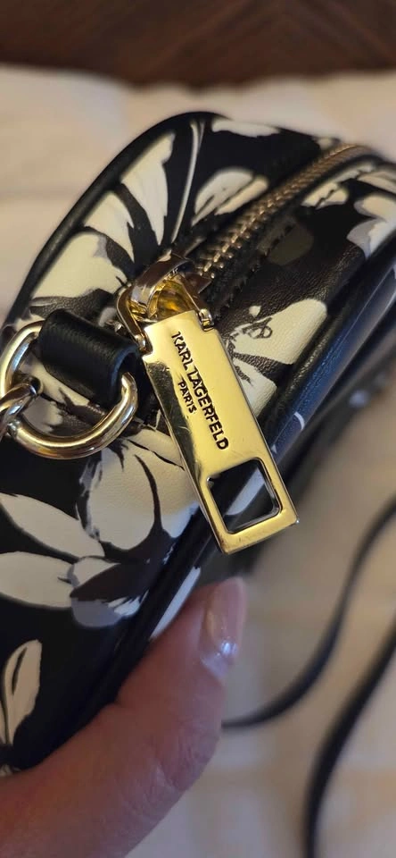 Karl Lagerfeld Paris floral print bow detail crossbody bag - photo 4
